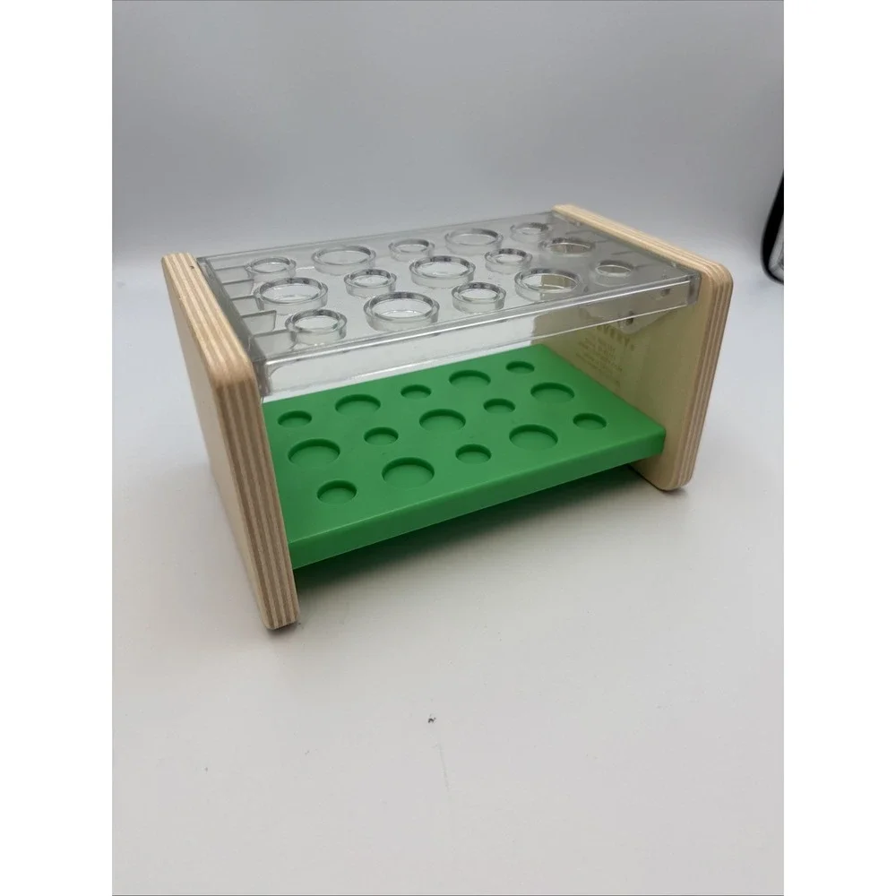 Lovevery‎ The Companion Green Posting Peg Replacement Wooden Organizer